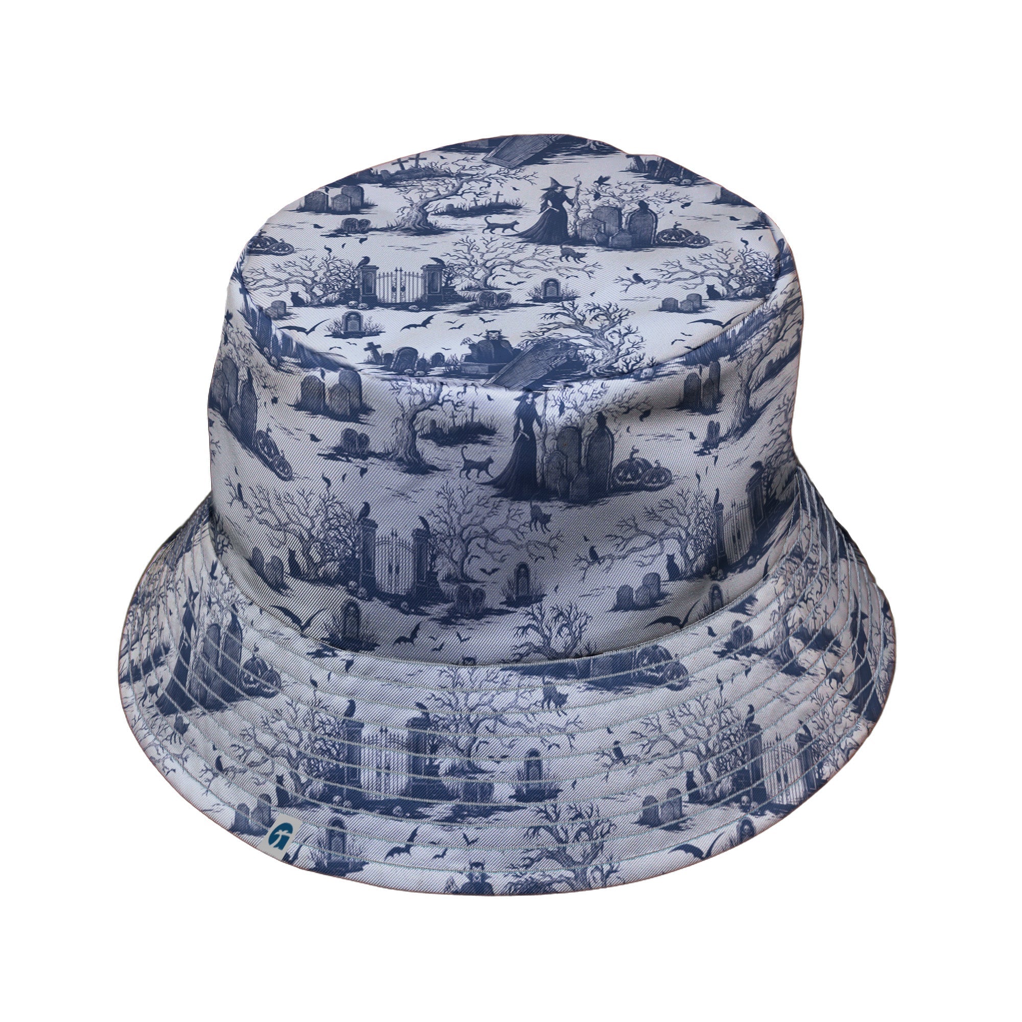 Huanted Graveyard Light Bucket Hat Geek Nerd 0925 Design by Episodic Fantasy Prints