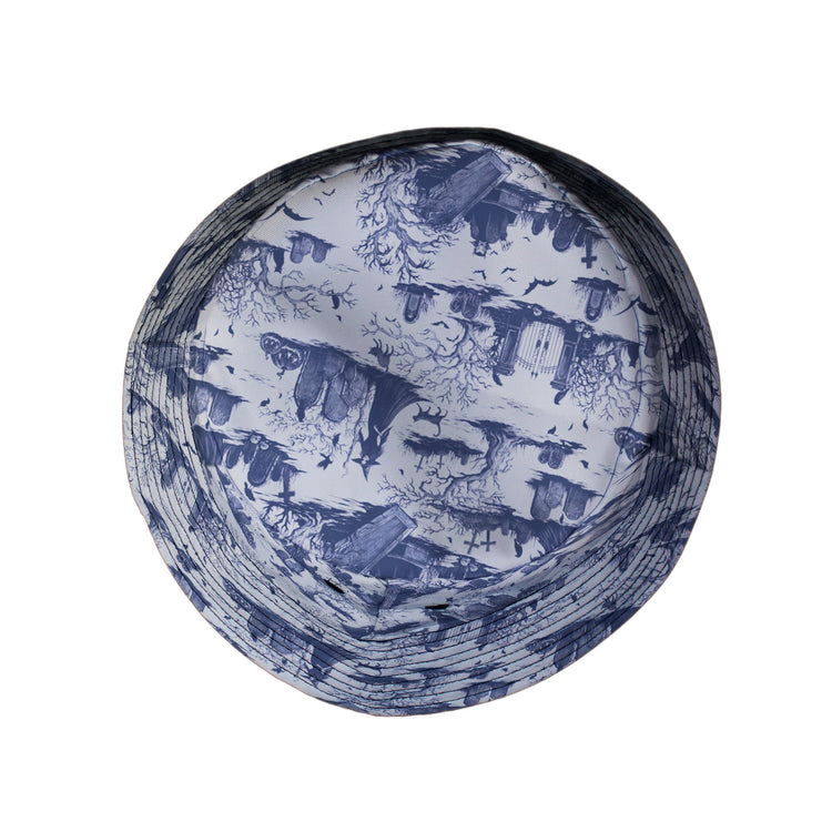 Huanted Graveyard Light Bucket Hat Geek Nerd 0925 Design by Episodic Fantasy Prints
