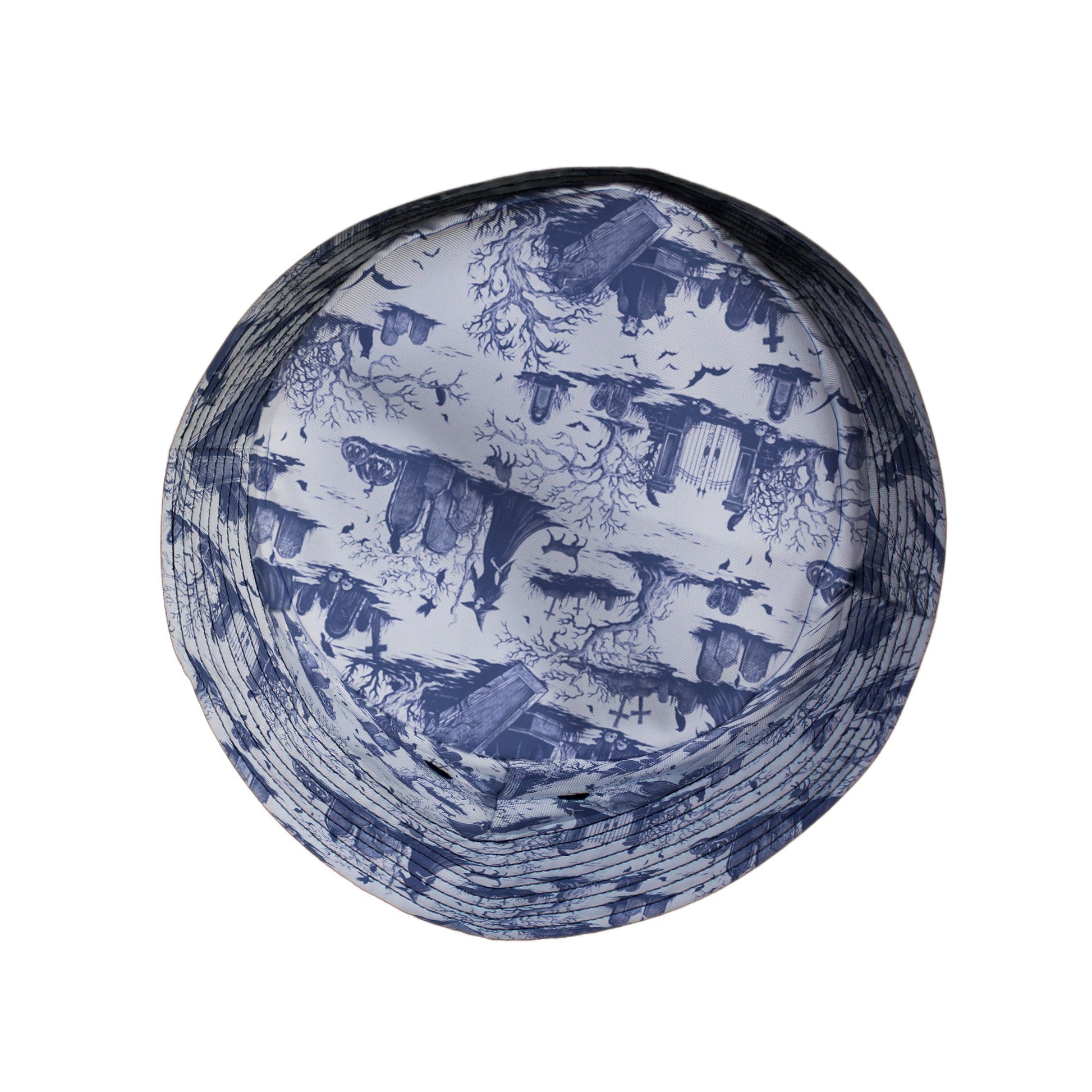 Huanted Graveyard Light Bucket Hat Geek Nerd 0925 Design by Episodic Fantasy Prints