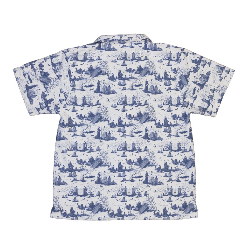 Huanted Graveyard Light Youth Hawaiian Shirt Geek Nerd 0925 Design by Episodic Fantasy Prints