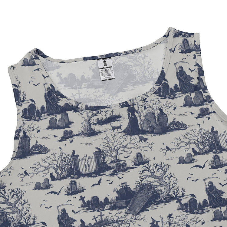 Huanted Graveyard Light Dress Geek Nerd 0925 Design by Episodic Fantasy Prints