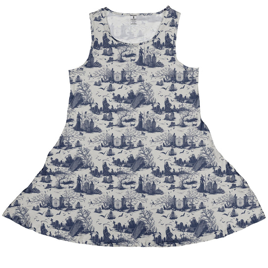 Huanted Graveyard Light Dress Geek Nerd 0925 Design by Episodic Fantasy Prints