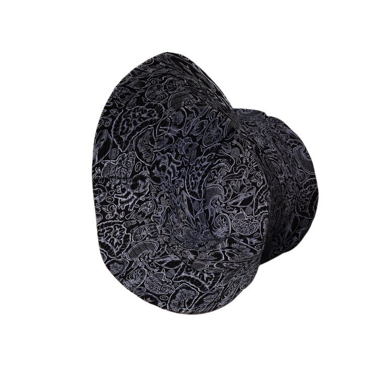 Nerdy Human Anatomy Black Bucket Hat