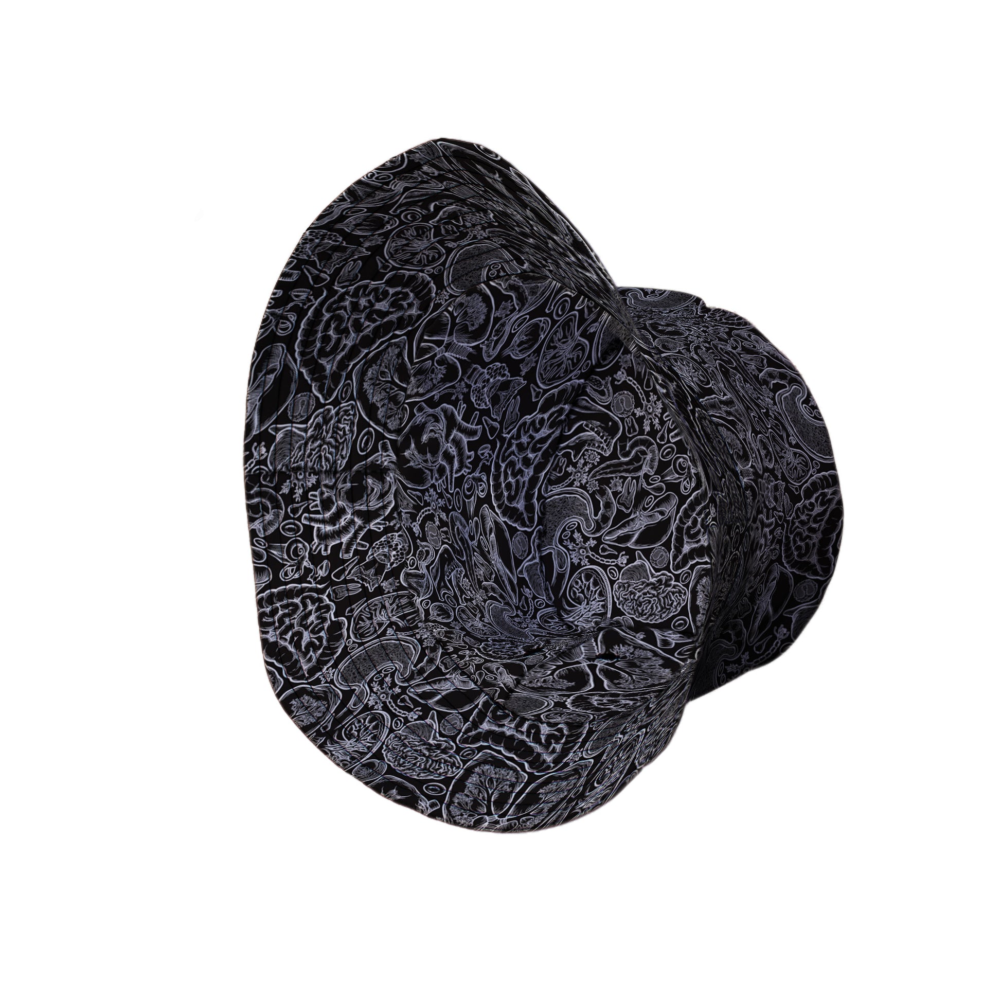 Human Anatomy Black Bucket Hat 4