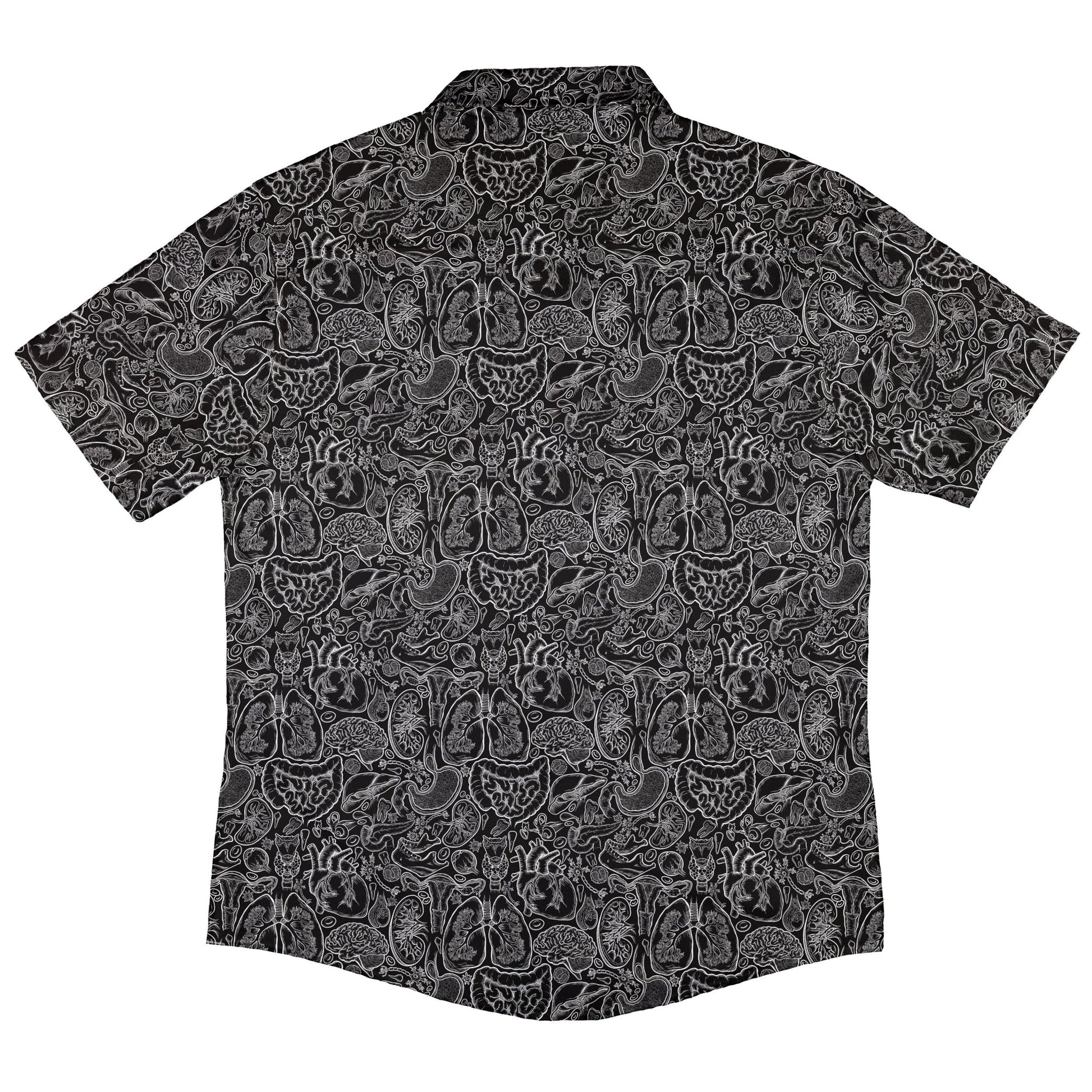 Human Anatomy Black Button Up Shirt 7