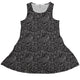 Nerdy Human Anatomy Black Sleeveless Dress