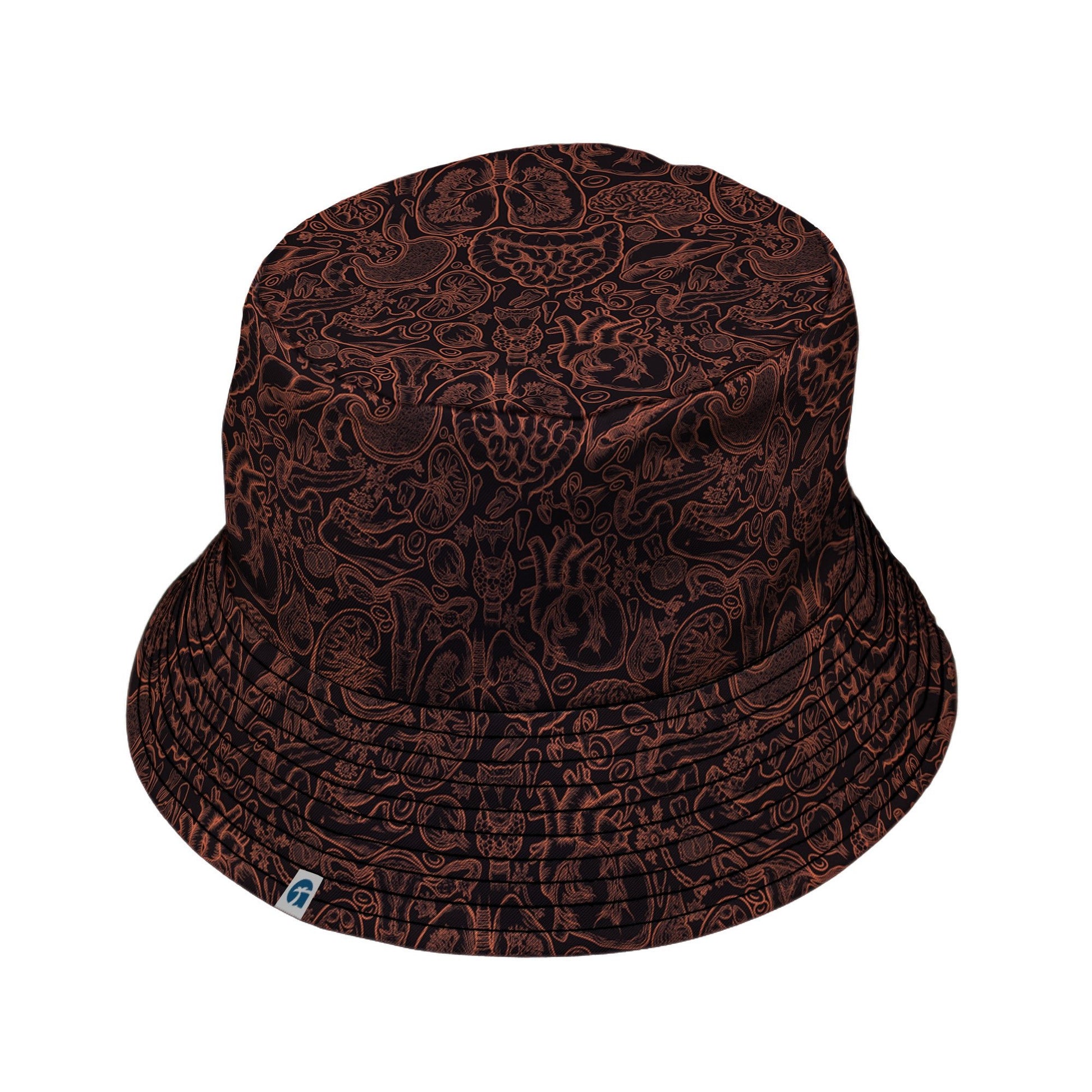 Human Anatomy Dark Bucket Hat 1
