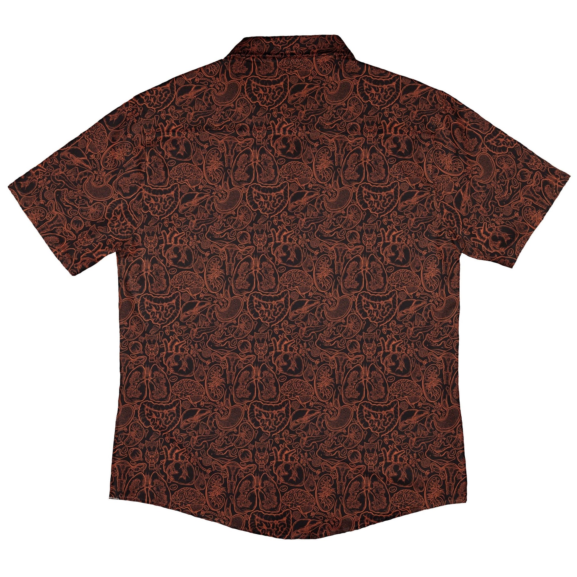 Human Anatomy Dark Button Up Shirt 7