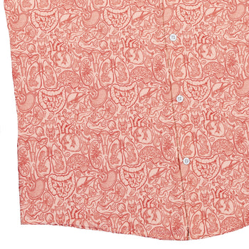 Nerdy Human Anatomy Light Button Up Shirt