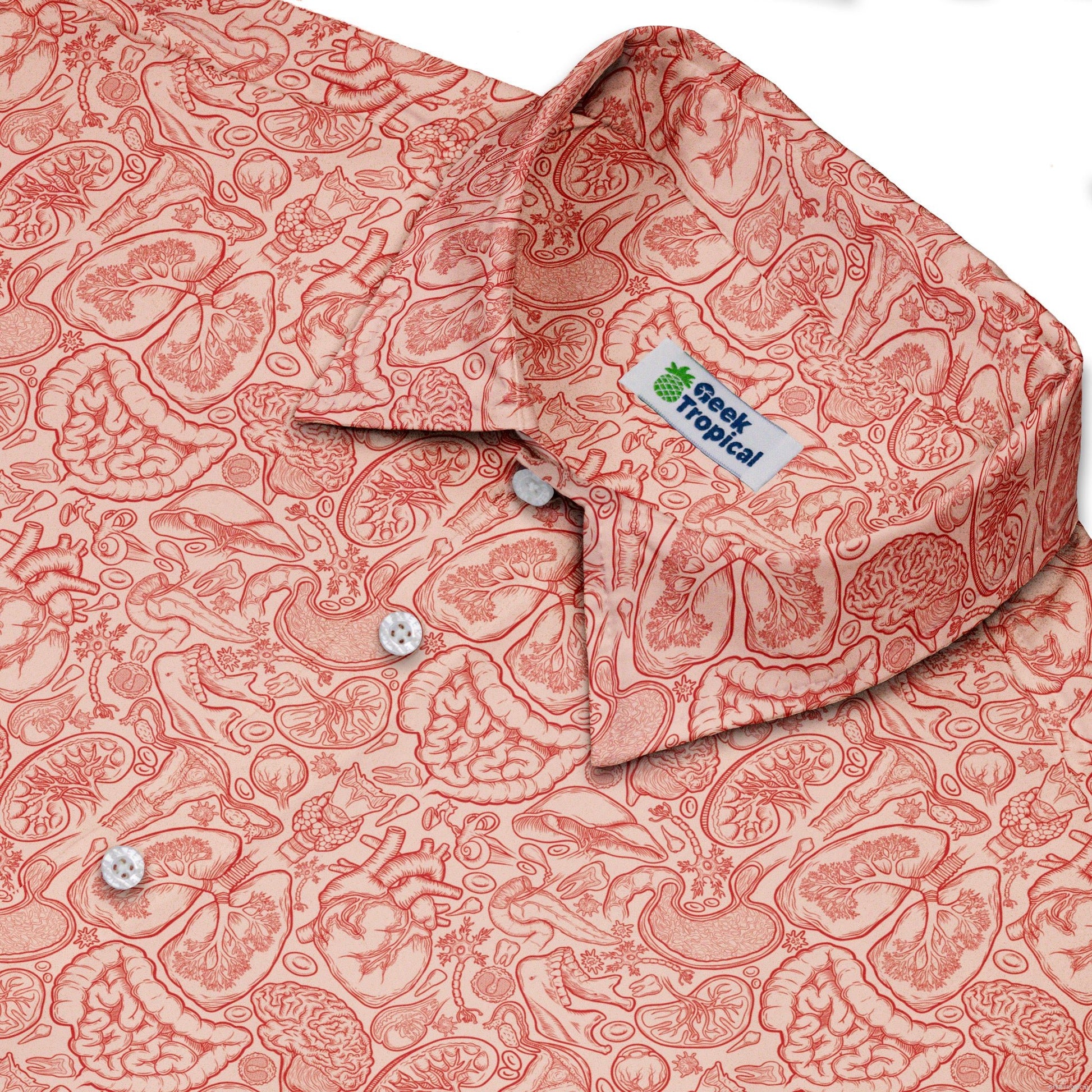 Human Anatomy Light Button Up Shirt 3