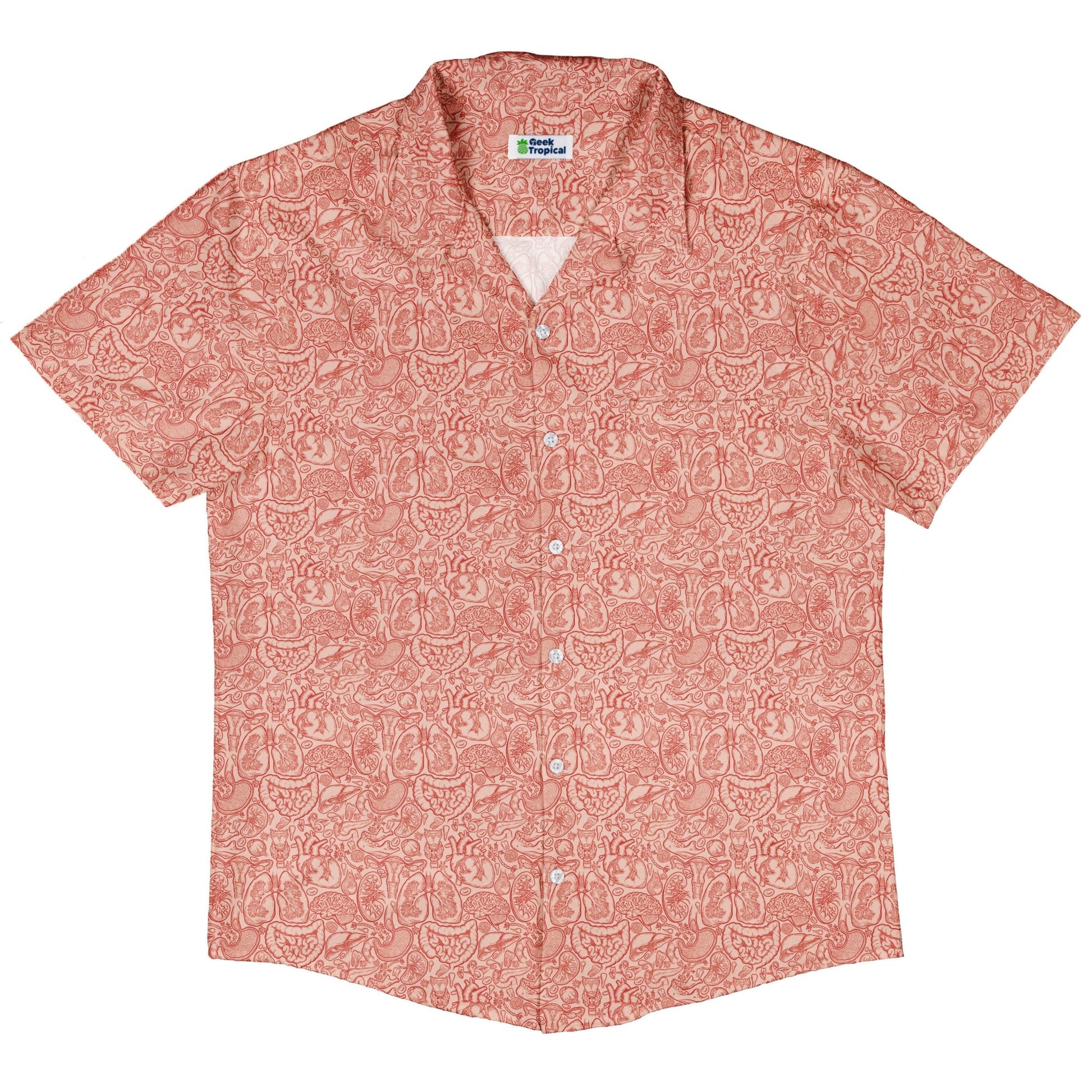 Human Anatomy Light Button Up Shirt 5
