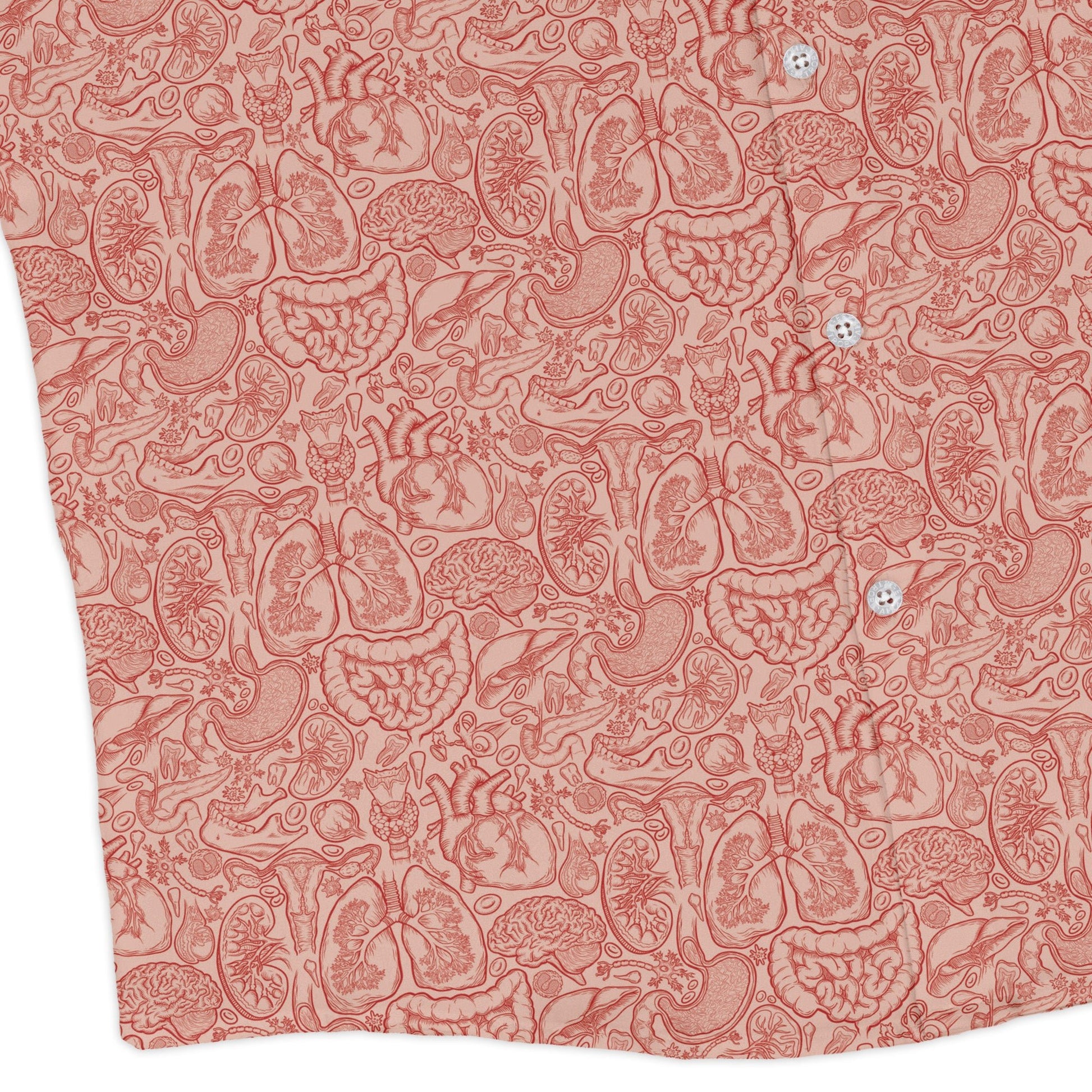 Human Anatomy Light Long Sleeve Button Up Shirt 3