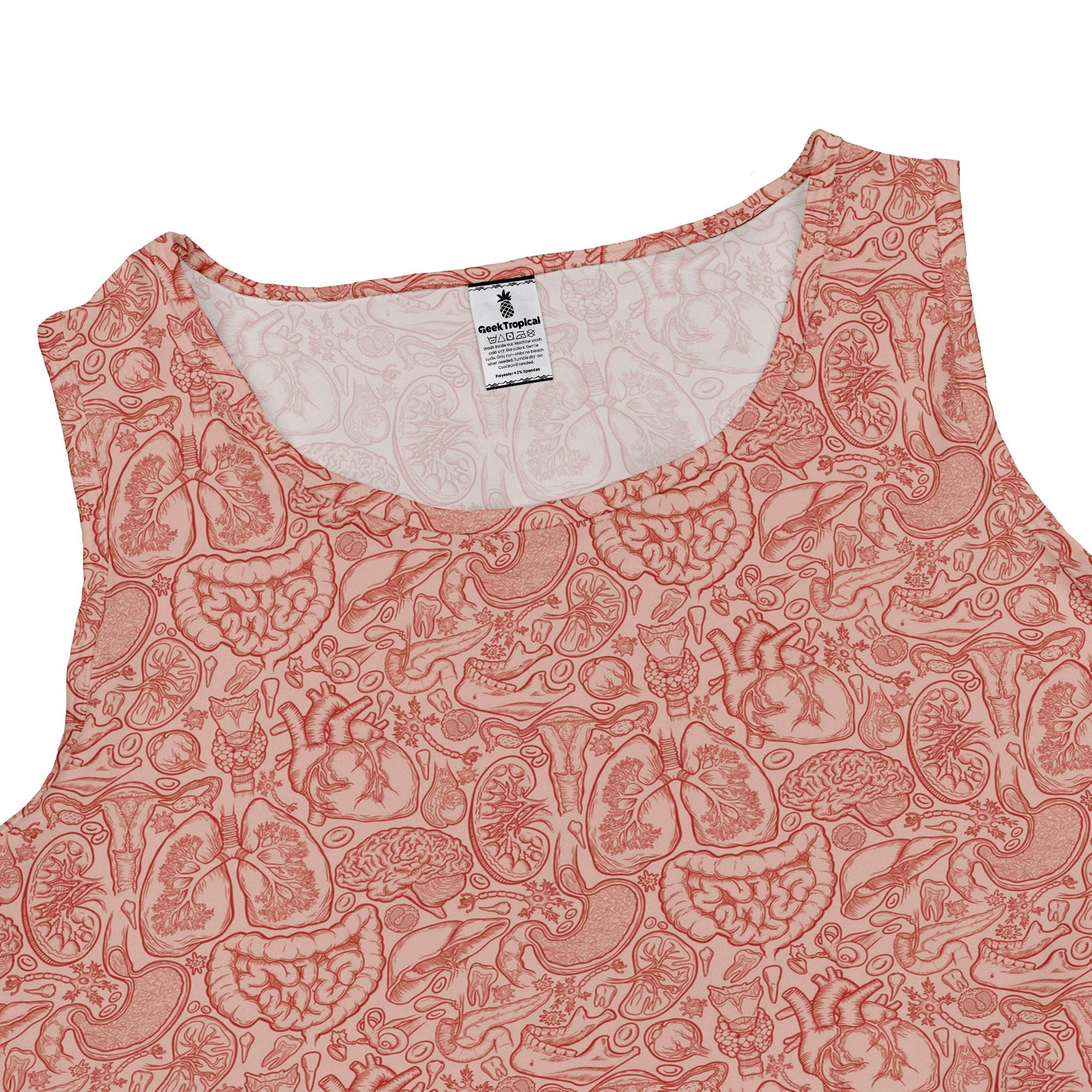 Human Anatomy Light Sleeveless Dress 2