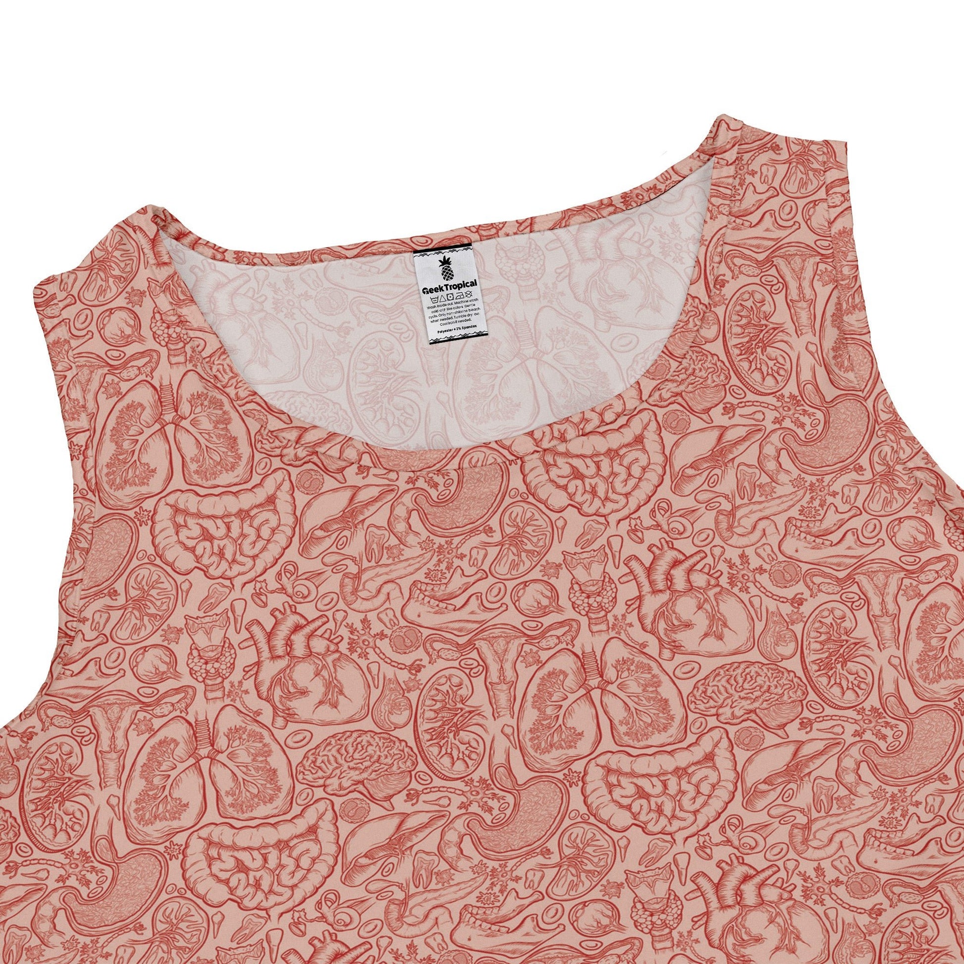 Human Anatomy Light Sleeveless Dress 2