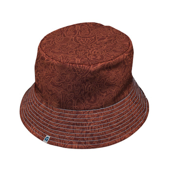 Nerdy Human Anatomy Red Bucket Hat