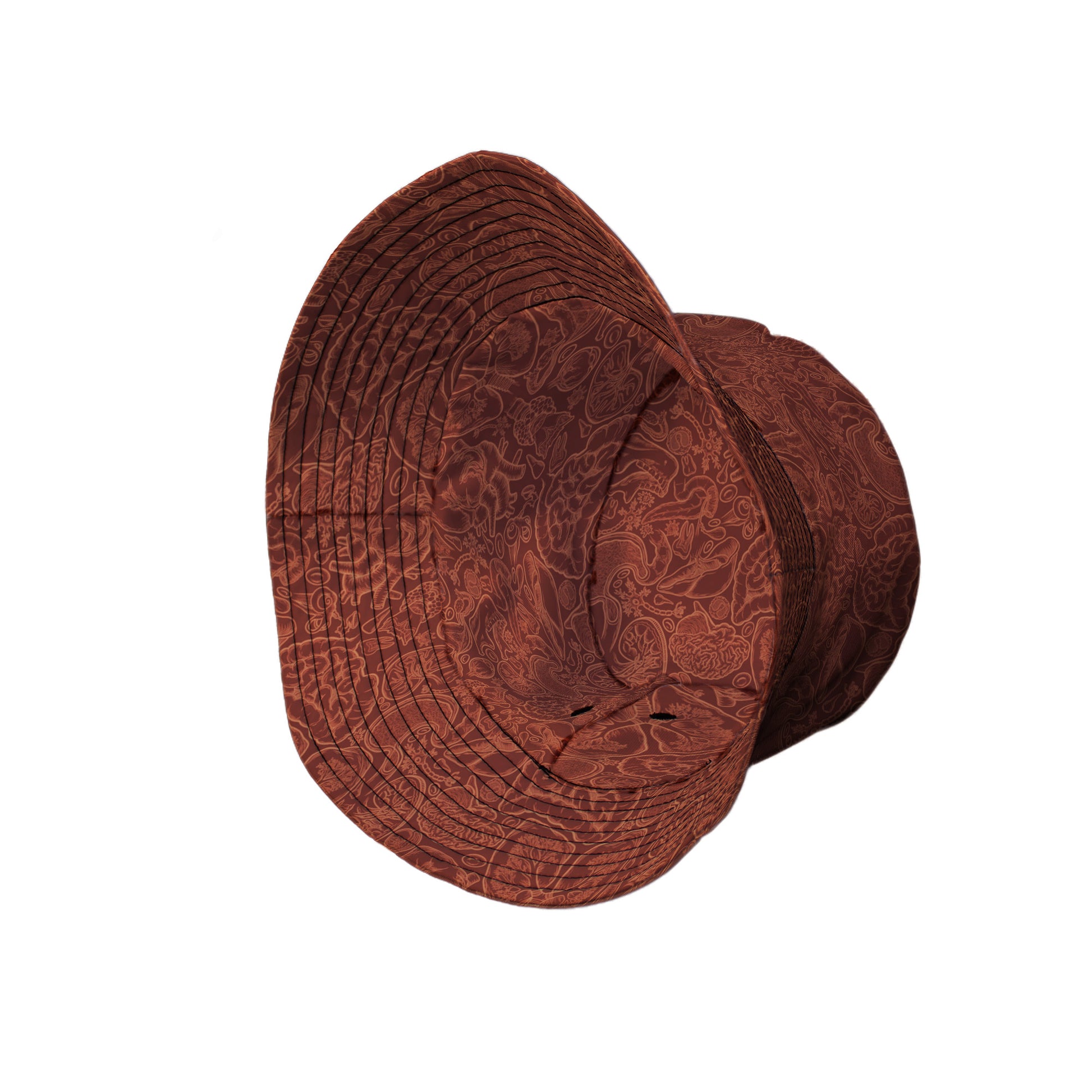 Human Anatomy Red Bucket Hat 4