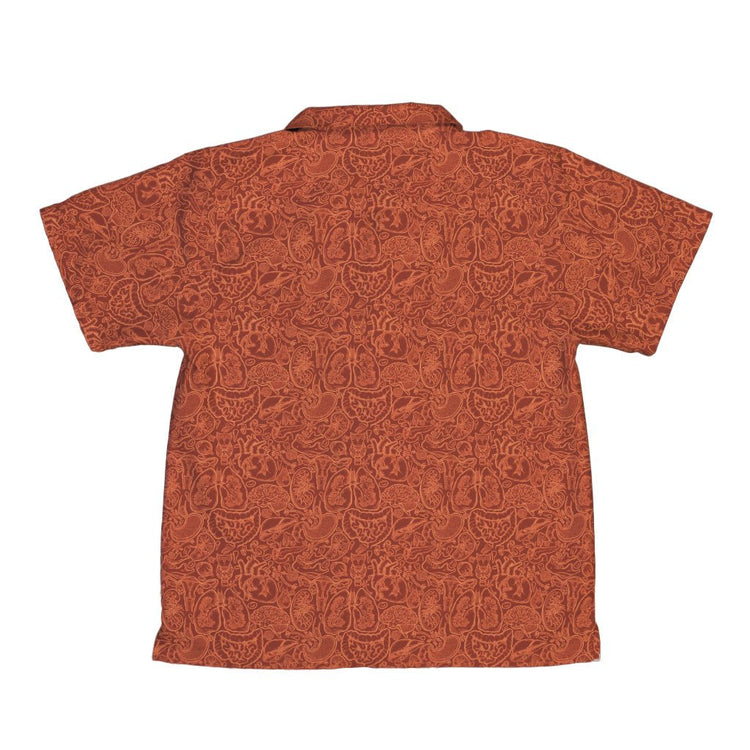 Nerdy Human Anatomy Red Youth Hawaiian Shirt