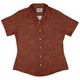 Nerdy Human Anatomy Red Curvy Button Up Shirt