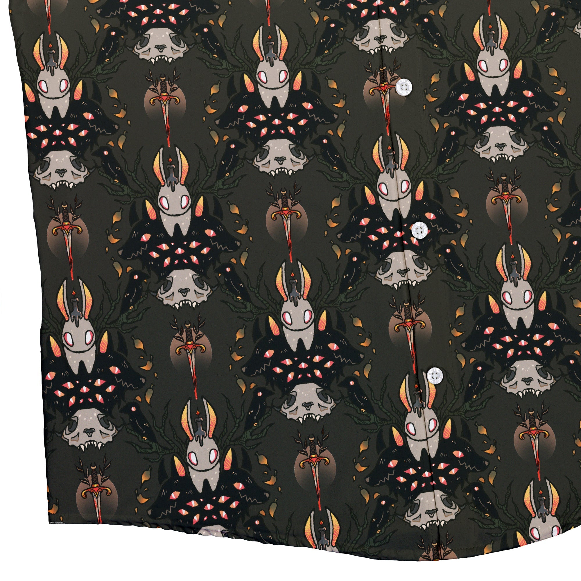 Hunter and Prey Button Up Shirt Geek Nerd 0925 adult sizing All Adult Button Up Shirts