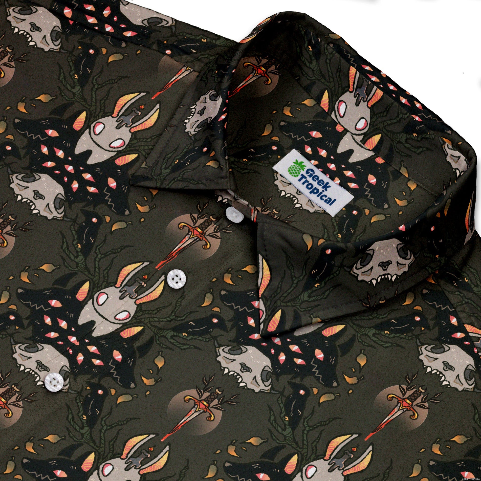 Hunter and Prey Button Up Shirt Geek Nerd 0925 adult sizing All Adult Button Up Shirts
