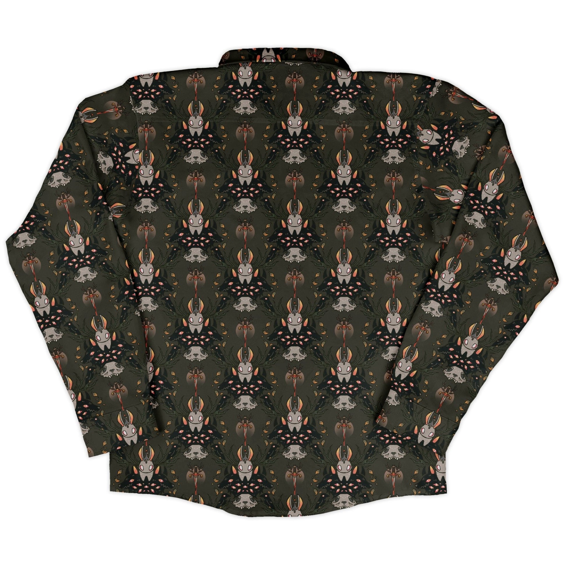 Hunter and Prey Long Sleeve Button Up Shirt Geek Nerd 0925 adult sizing All Adult Button Up Shirts