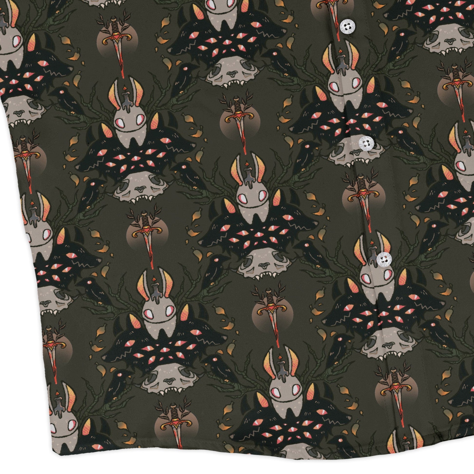 Hunter and Prey Long Sleeve Button Up Shirt Geek Nerd 0925 adult sizing All Adult Button Up Shirts