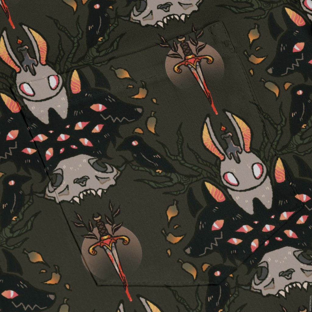 Hunter and Prey Long Sleeve Button Up Shirt Geek Nerd 0925 adult sizing All Adult Button Up Shirts