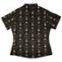 Hunter and Prey Curvy Button Up Shirt Geek Nerd 0925 All Adult Button Up Shirts Animal Patterns
