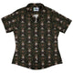 Hunter and Prey Curvy Button Up Shirt Geek Nerd 0925 All Adult Button Up Shirts Animal Patterns