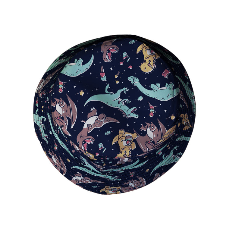 Ice Cream Dinos Bucket Hat Geek Nerd 0925 Animal Patterns Design by Tobe Fonseca