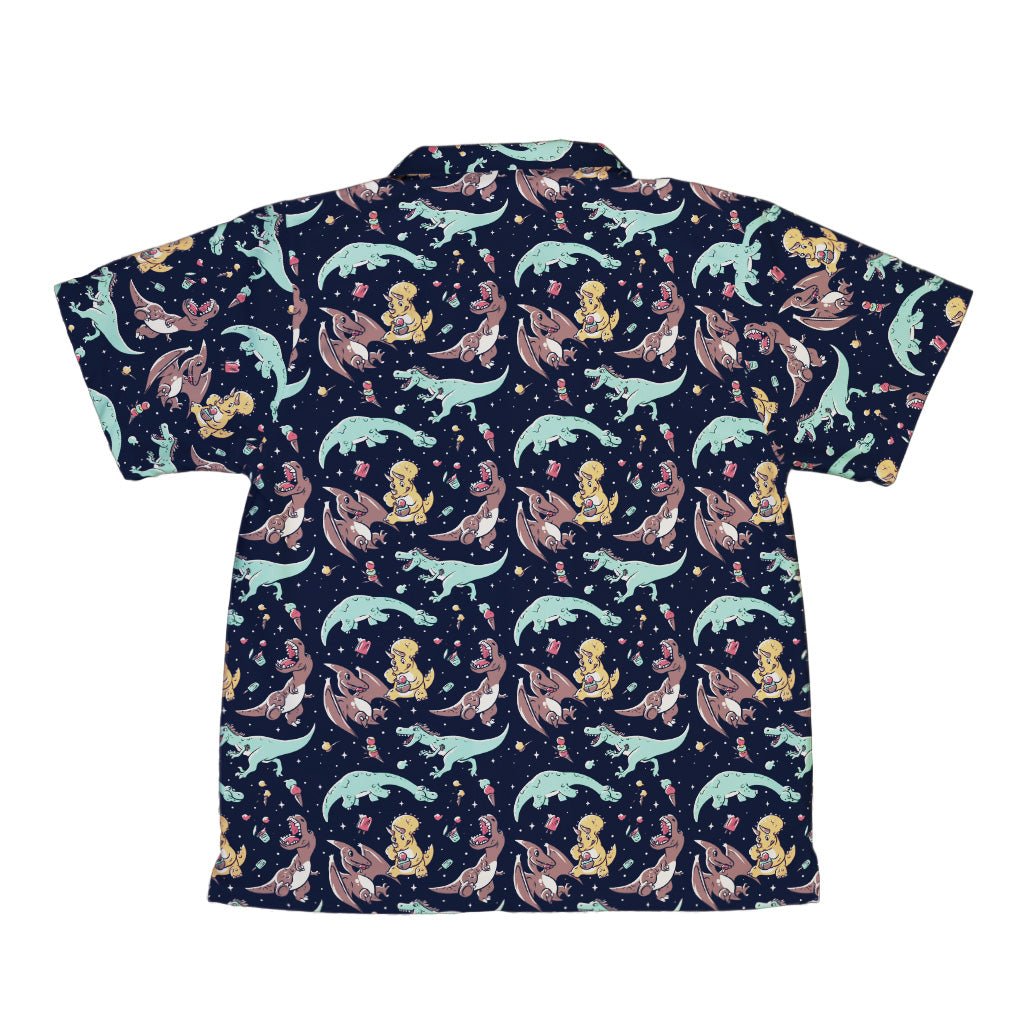 Ice Cream Dinos Youth Hawaiian Shirt Geek Nerd 0925 Animal Patterns Design by Tobe Fonseca