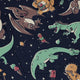 Ice Cream Dinos Long Sleeve Button Up Shirt Geek Nerd 0925 adult sizing All Adult Button Up Shirts