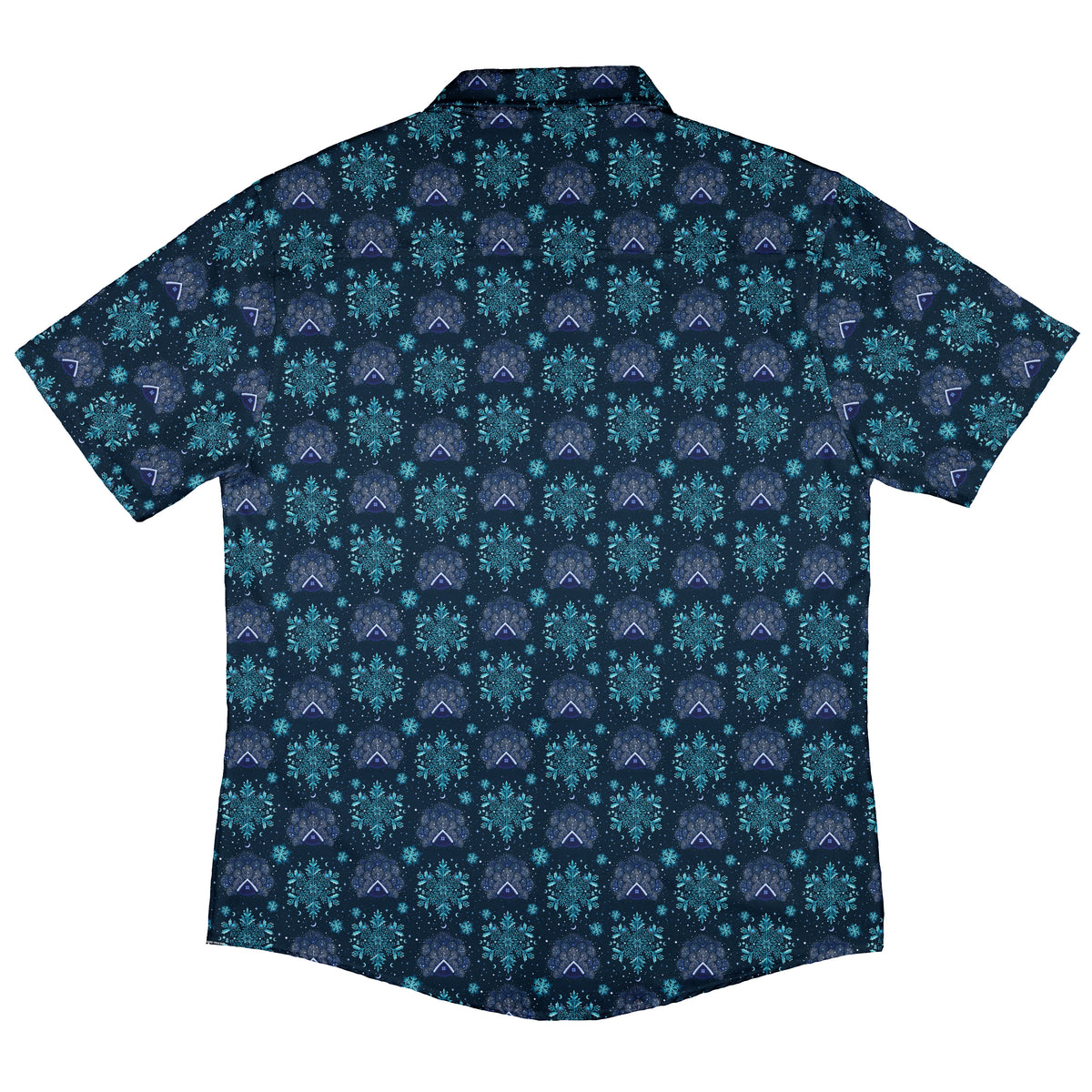 Icy Holiday Button Up Shirt Back