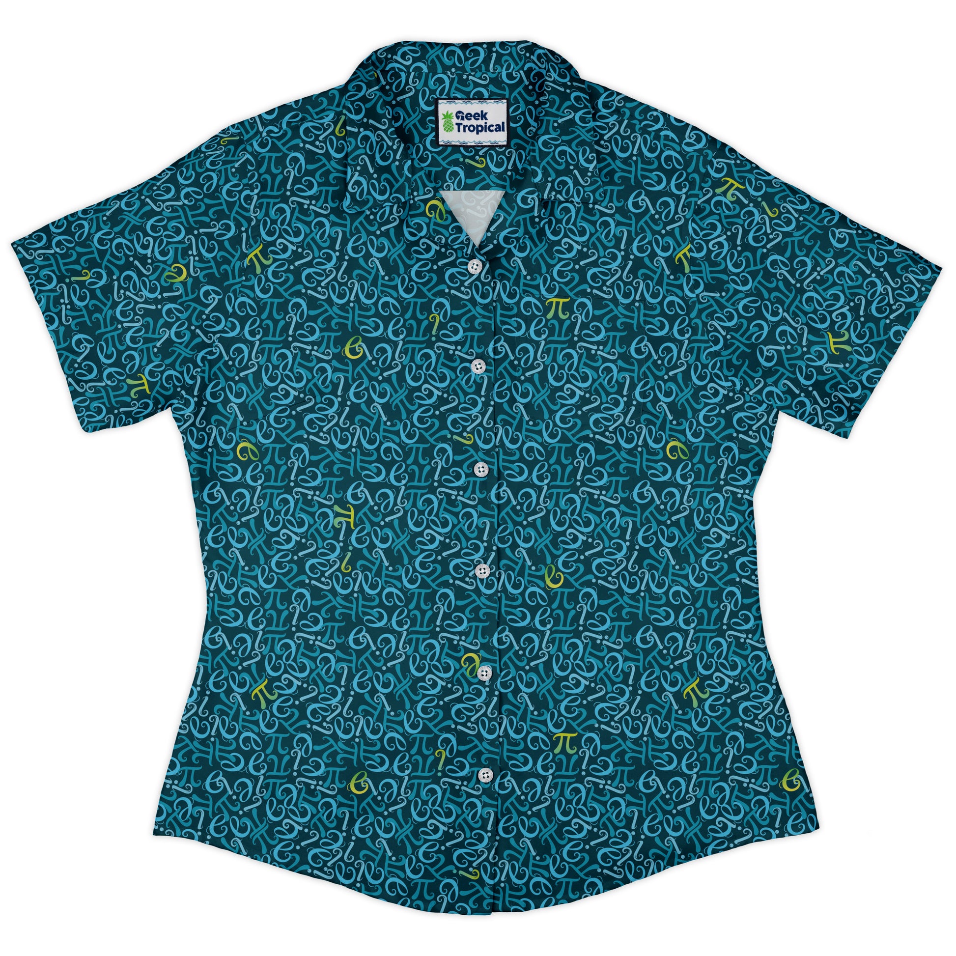 Irrational Constants Curvy Button Up Shirt womens front