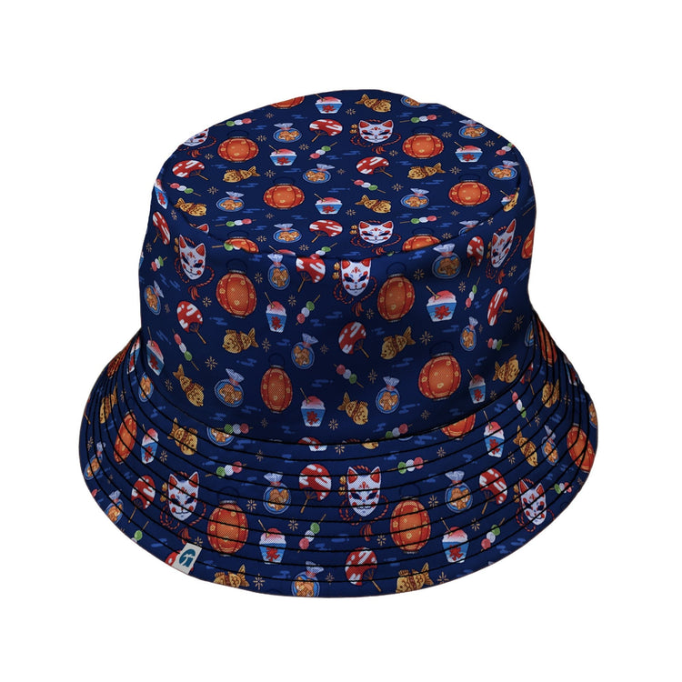 Japanese Festival Bucket Hat Geek Nerd anime Design by Ardi Tong lx - B
