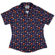 Japanese Festival Curvy Button Up Shirt Geek Nerd anime Design by Ardi Tong q225