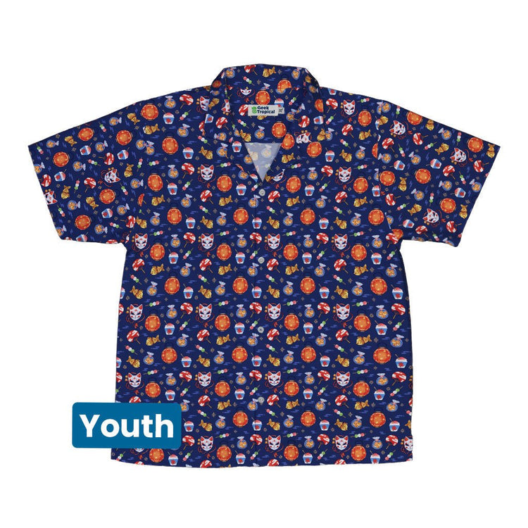 Japanese Festival Youth Hawaiian Shirt Geek Nerd anime Design by Ardi Tong q225