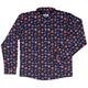 Japanese Festival Long Sleeve Button Up Shirt Geek Nerd adult sizing anime Design by Ardi Tong