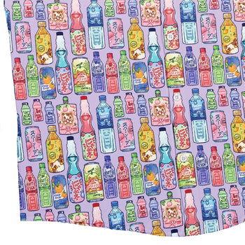 Japanese Vending Machine Drinks Button Up Shirt Geek Nerd adult sizing anime Design by Ardi Tong