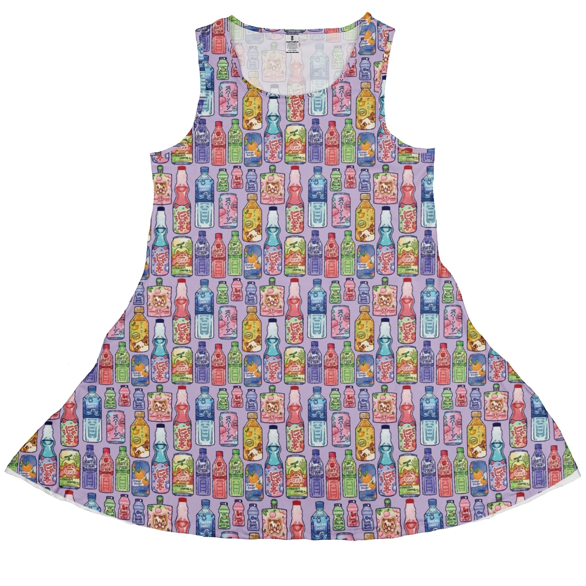 Japanese Vending Machine Drinks Dress Geek Nerd anime Design by Ardi Tong lx - C