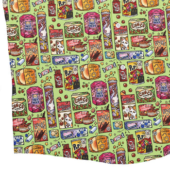 Japanese Vending Machine Snacks Button Up Shirt Geek Nerd 0925 adult sizing All Adult Button Up Shirts