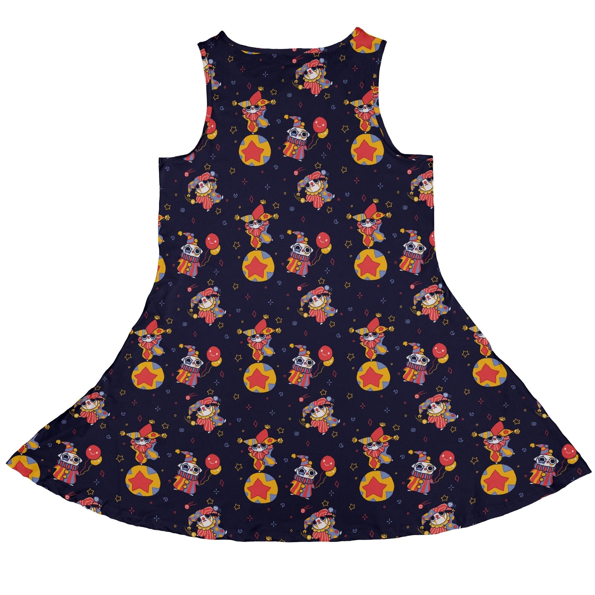 Jester Cats Dress Geek Nerd Design by Ardi Tong funny prints lx - C