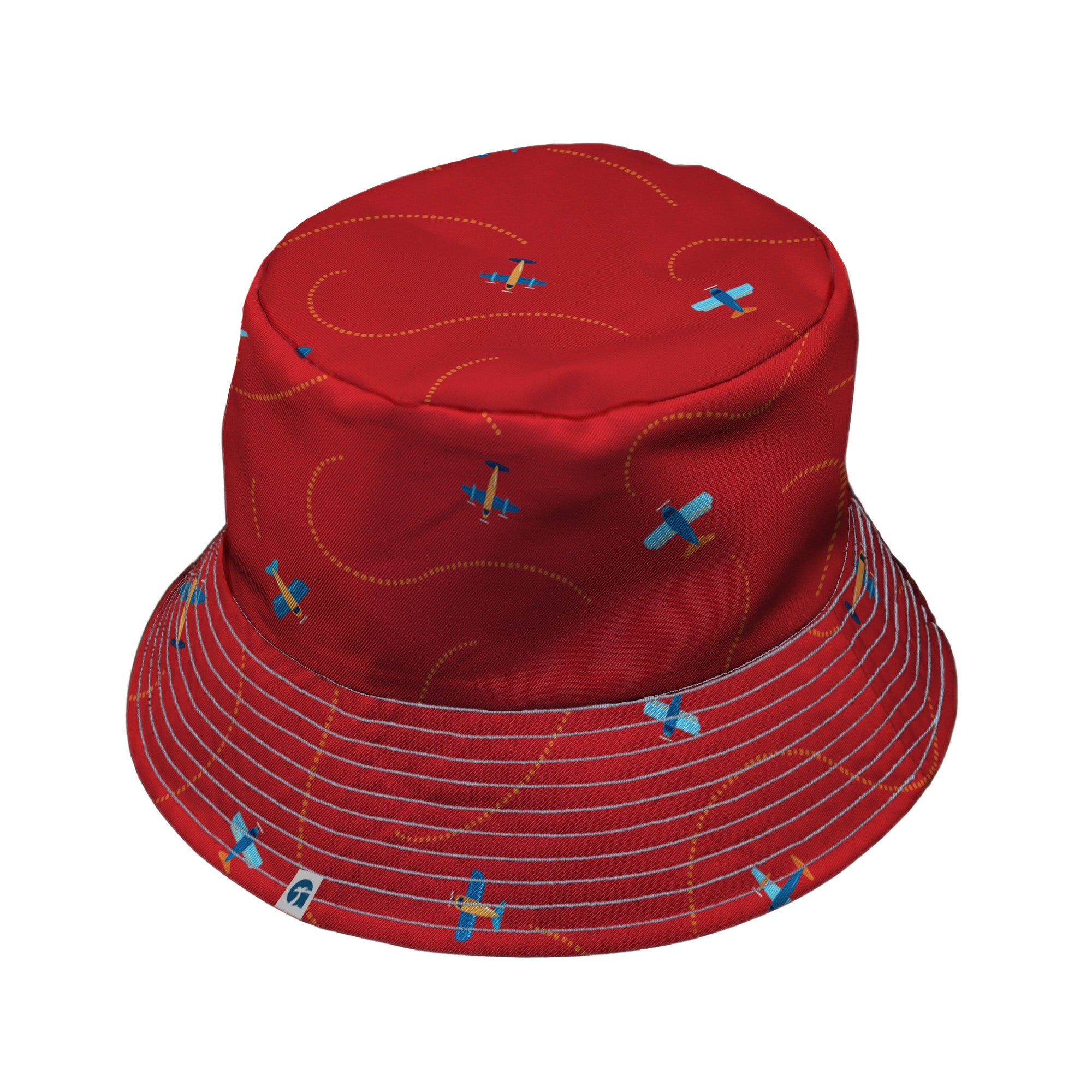 Plane Contrails Bucket Hat Geek Nerd aviation print Design by Zirkus Design lx - B
