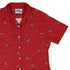 Plane Contrails Curvy Button Up Shirt Geek Nerd aviation print Design by Zirkus Design q225