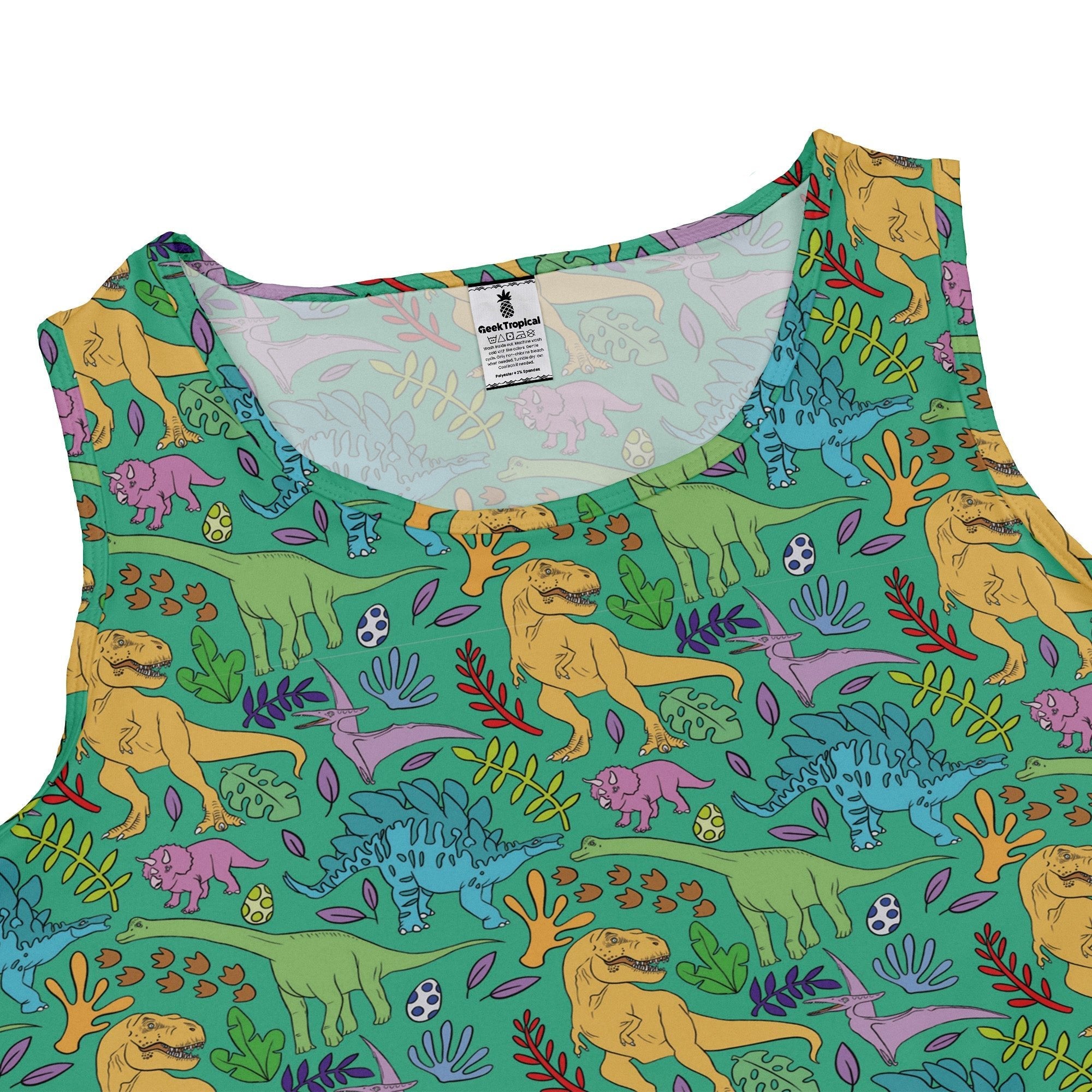 Jurassic Jungle Dress Geek Nerd Design by Julie Kitzes dinosaur print lx - C