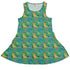Jurassic Jungle Dress Geek Nerd Design by Julie Kitzes dinosaur print lx - C