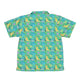 Jurassic Jungle Youth Hawaiian Shirt Geek Nerd Design by Julie Kitzes dinosaur print q225