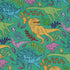 Jurassic Jungle Long Sleeve Button Up Shirt Geek Nerd adult sizing Design by Julie Kitzes dinosaur print