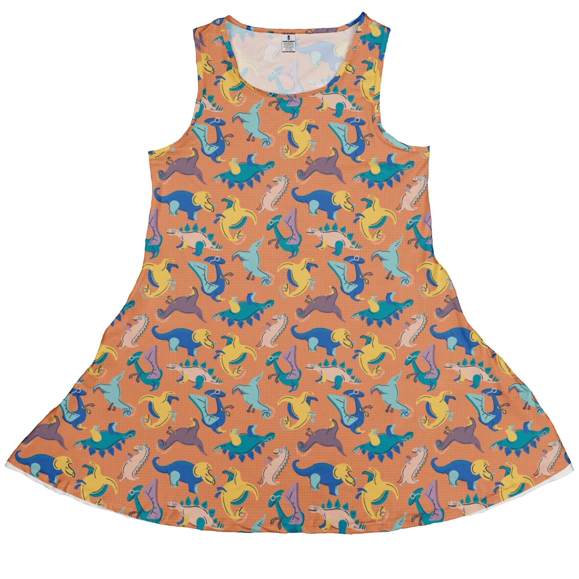 Just Dinosaur Dress Geek Nerd Design by Zirkus Design dinosaur print lx - C