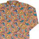 Just Dinosaur Long Sleeve Button Up Shirt Geek Nerd adult sizing Design by Zirkus Design dinosaur print